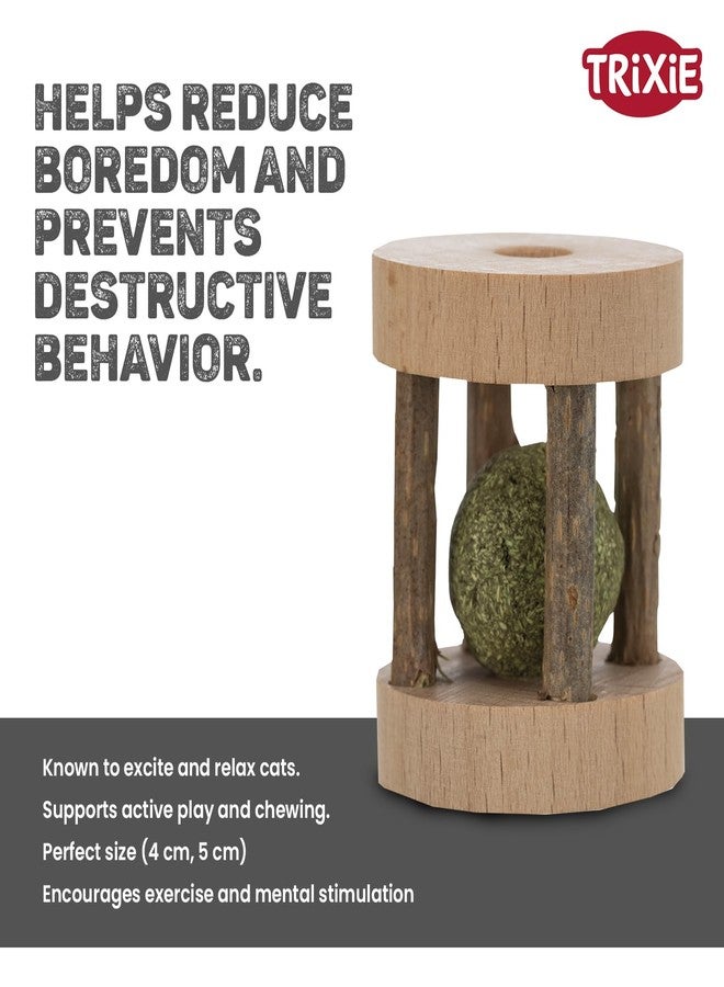 TRIXIE Matatabi Play Roll, Toy for Cats, Made with Premium Matatabi Vine, Encourages Playful Behavior and Dental Health, 4 cm, 5 cm, Attractive for Cats - Image 4